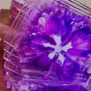 Epoxy resin coaster set